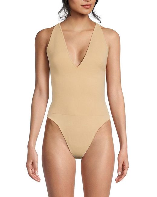 A.L.C. Blue A. L.C. Vera Plunging Bodysuit