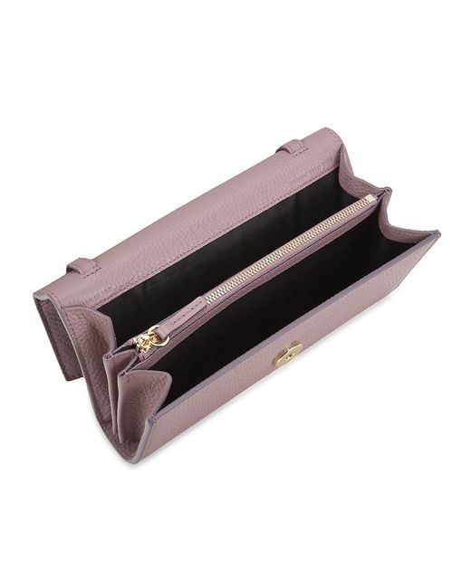 Bally Pink Logo Leather Shoulder Bag