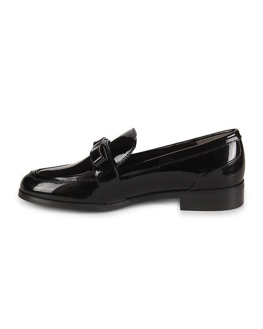 Stuart Weitzman Purple Emma Patent Leather Bow Loafers