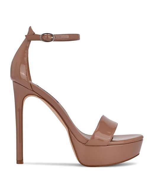 Nine West Goout Platform Sandals in White | Lyst Canada