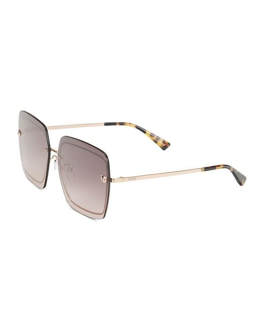 Moschino Pink 64Mm Oversized Sunglasses