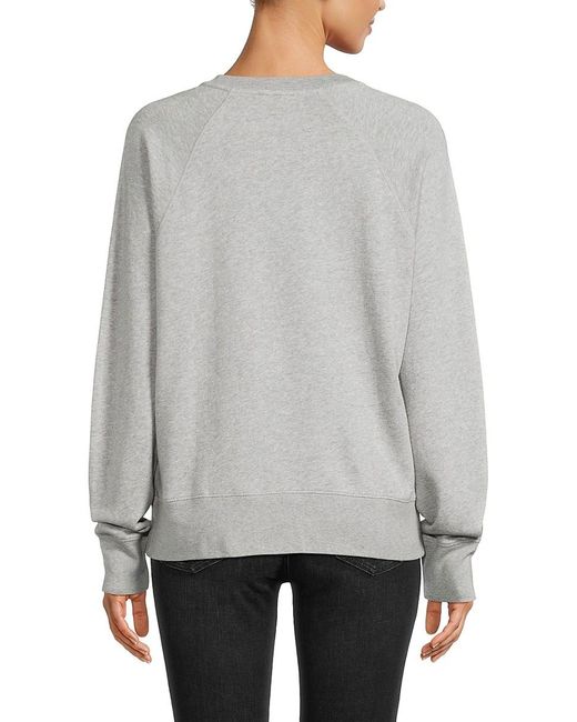 Zadig & Voltaire Gray Love Raglan Sleeve Sweatshirt