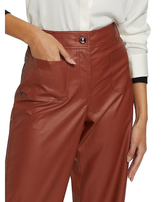 If Only Studio Black Faux Leather Wide-Leg Pants