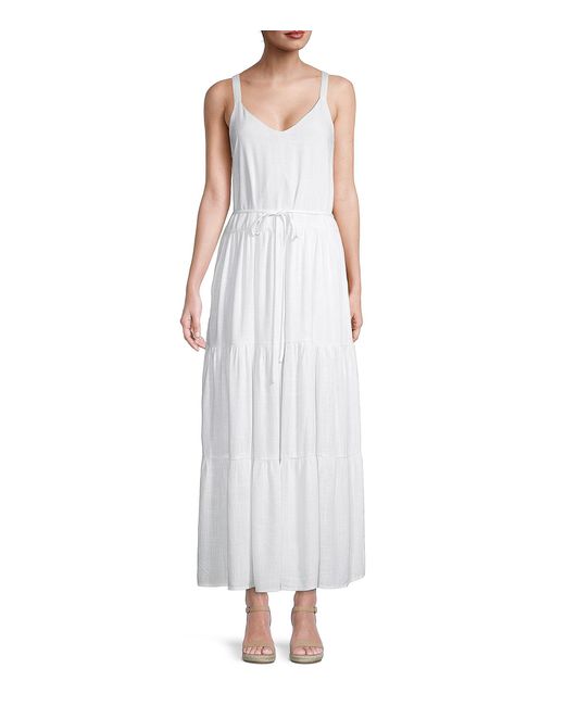 Splendid Synthetic Wiley Belted Tiered Dress in White - Save 25% | Lyst