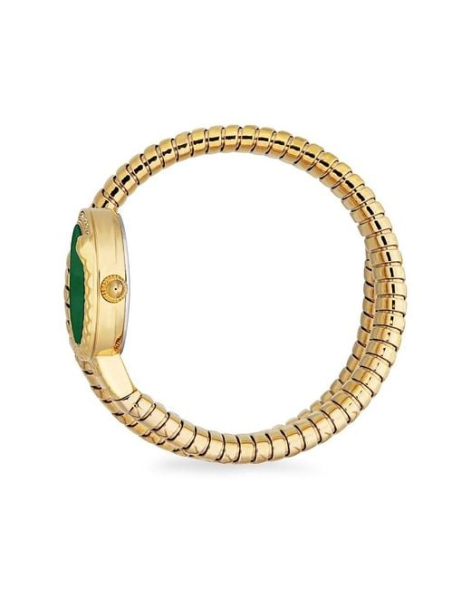 Just Cavalli Metallic Ip Goldtone Stainless Steel & Crystal Wrap Watch/22Mm