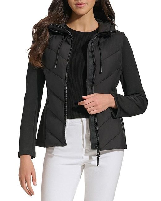 DKNY Black Packable Puffer Jacket