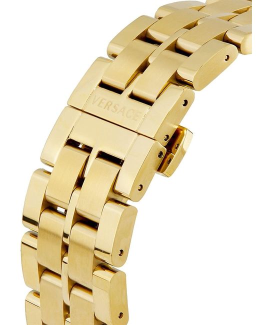 Versace Metallic Aion Ip & Dial Chronograph Bracelet Watch/45Mm for men