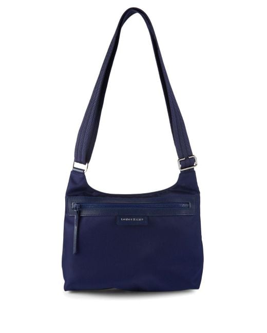 Longchamp Blue Le Pliage Neo Flat Nylon Crossbody