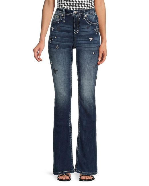 Miss Me Blue Mid Rise Bootcut Jeans