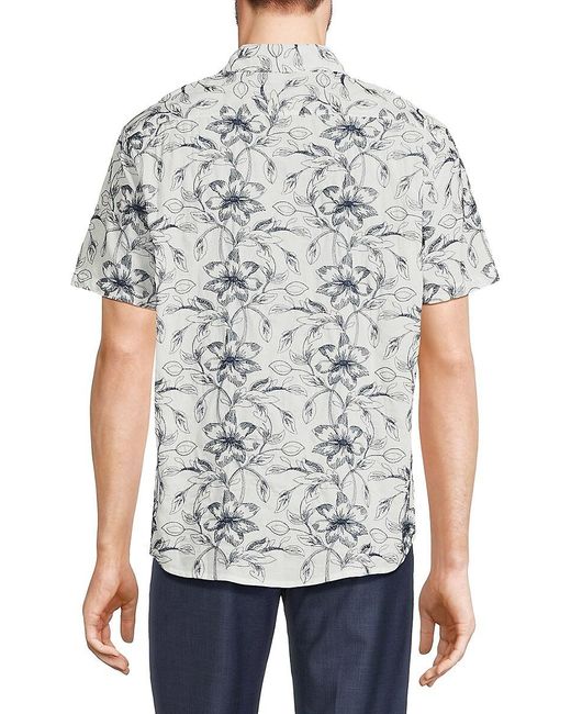 Slate & Stone Gray 'Floral Shirt for men