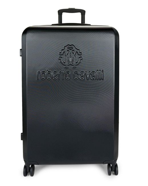 Roberto Cavalli Black Classic Logo 28" Luggage