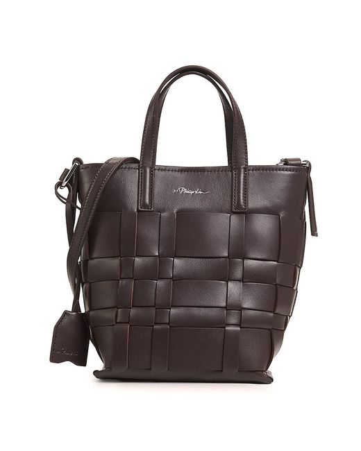 3.1 Phillip Lim Black Odita Mini Leather Top Handle Bag
