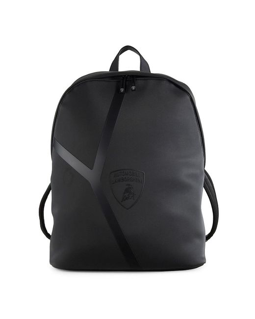 Lamborghini Black Logo Backpack for men