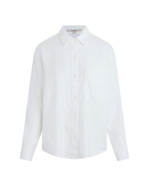 Hudson Gray Linen Blend Oversized Shirt