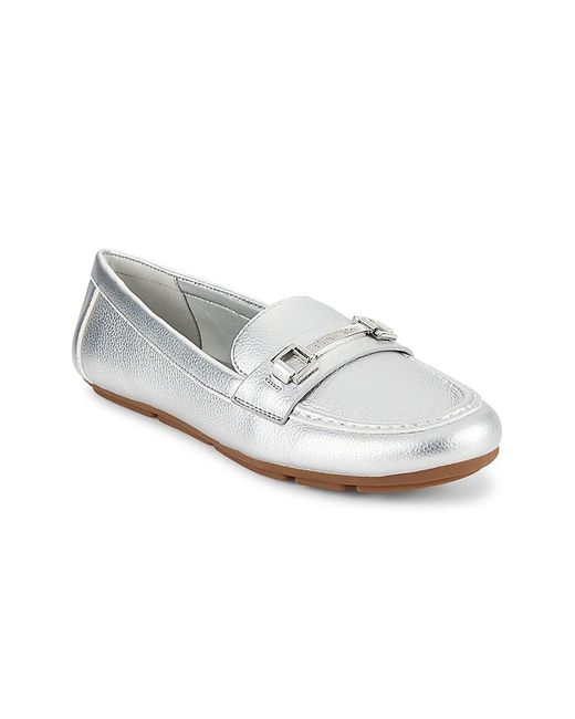 Calvin Klein White Apron Toe Loafers