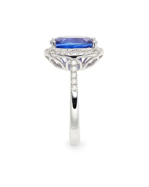 Effy Blue 18K, Tanzanite & Diamond Ring