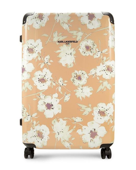 Karl Lagerfeld Dune 28 Inch Floral Hardshell Spinner Suitcase in