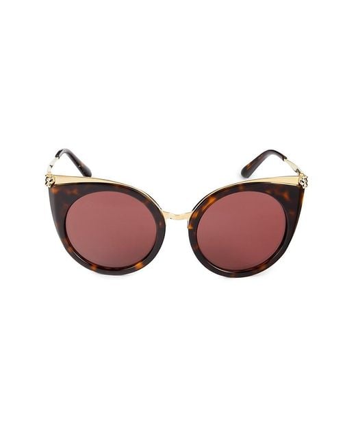 Cartier Pink 53Mm Cat Eye Sunglasses