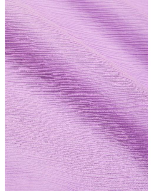Vince Purple Silk Midi Slip Dress