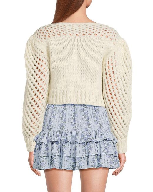 Parson Alpaca-Blend Ribbon Pullover - ICY BLUSH