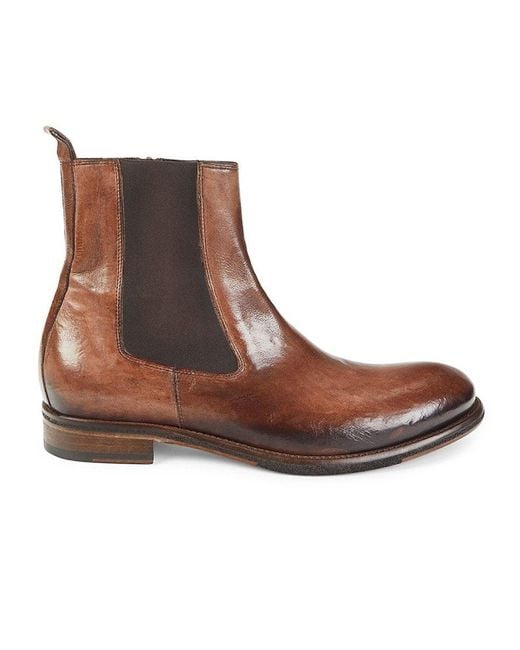 Jo Ghost Leather Chelsea Boots in Brown for Men | Lyst