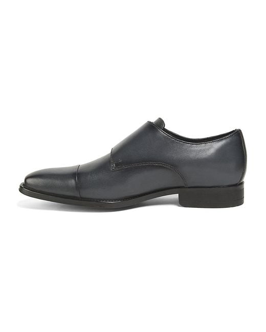 Kenneth Cole Black Charles 25Mm Leather Dress Shoes for men