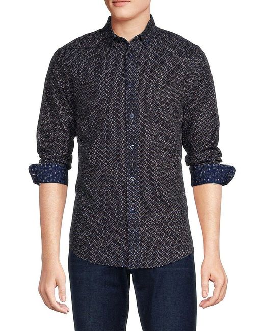 Report Collection Button Down Collar Shirt in Blue for Men Lyst