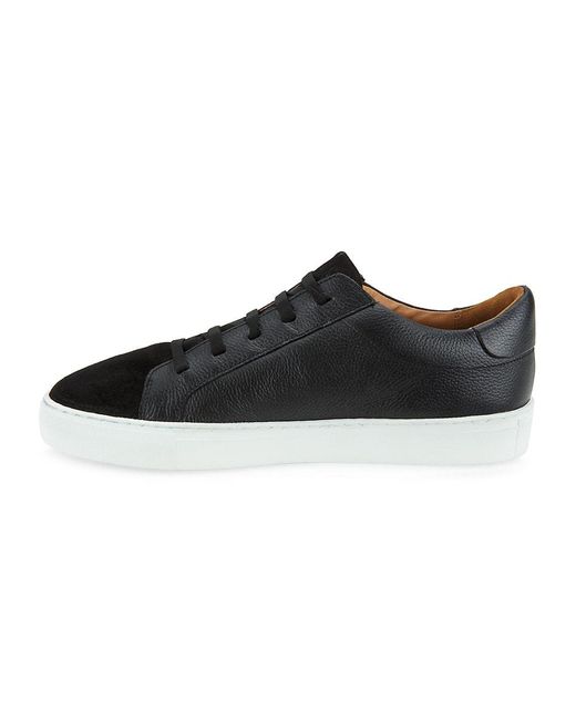 Allen Edmonds Black Fisher Leather Low-top Sneakers for men