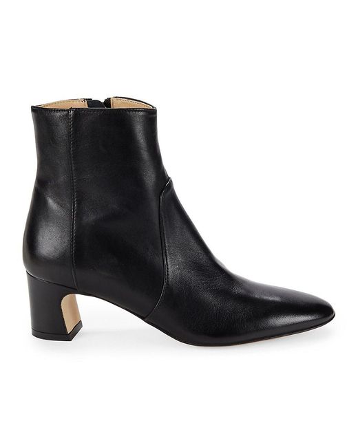 Bruno Magli Black Valeria Leather Ankle Boots