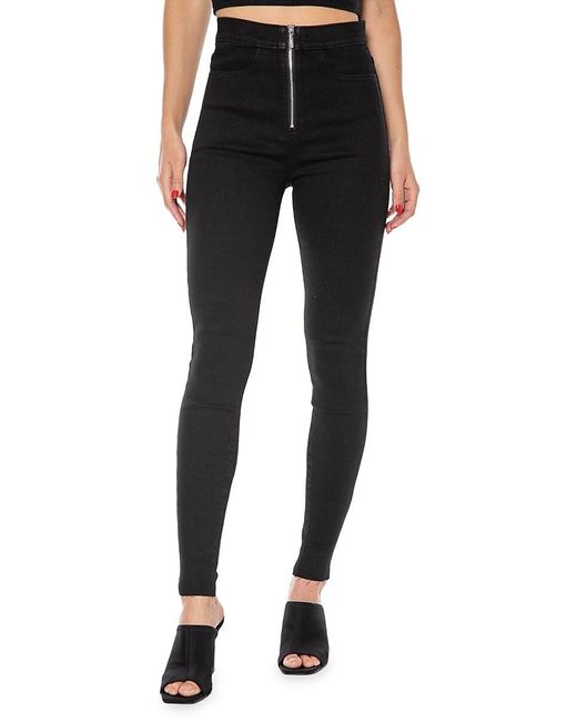 Juicy Couture Denim Cali Skinny Leg Jeans in Rinse Black (Black) | Lyst