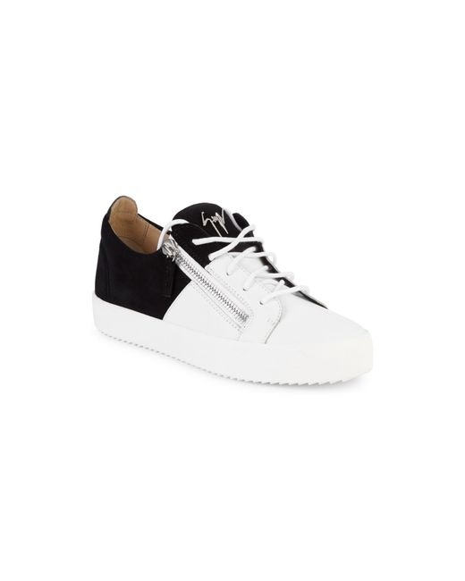 giuseppe zanotti suede sneaker