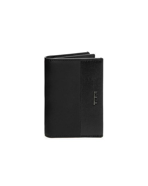 Tumi Black Gusseted Card Case for men