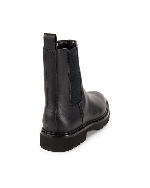 Vince Black Ryker Leather Ankle Chelsea Boots