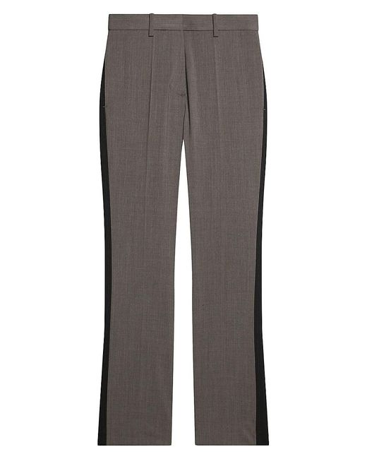 Helmut Lang Gray Combo Slim Suit Pants