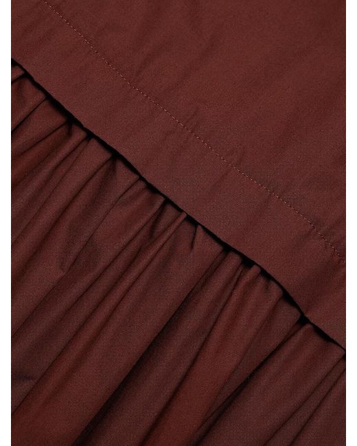 A.L.C. Brown A. L.C. Vera Cotton Drop-Waist Midi-Dress