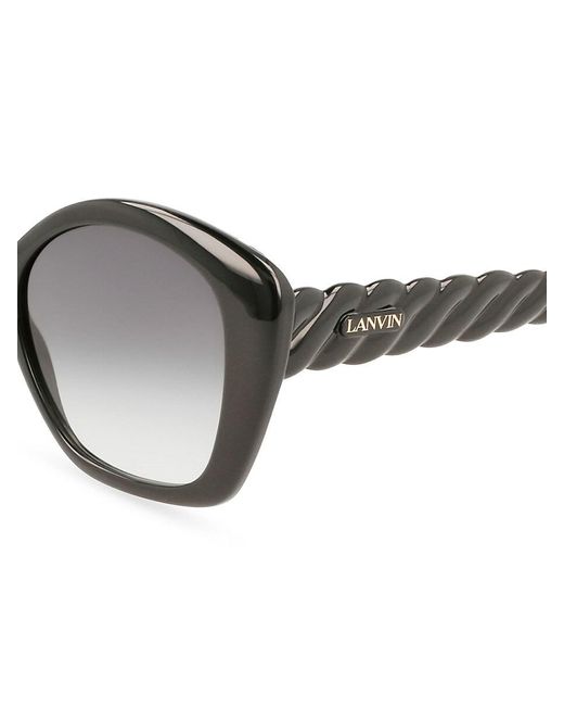 Lanvin Brown 54mm Butterfly Sunglasses