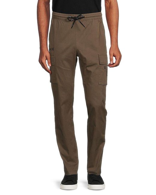 Hurley Drawstring Cargo Pants in Brown for Men Lyst