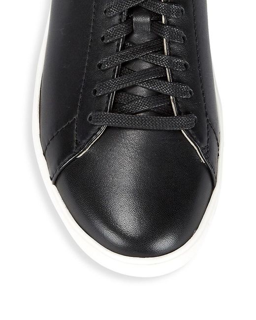 Cole Haan Black Grand Crosscourt Ii Leather Sneakers