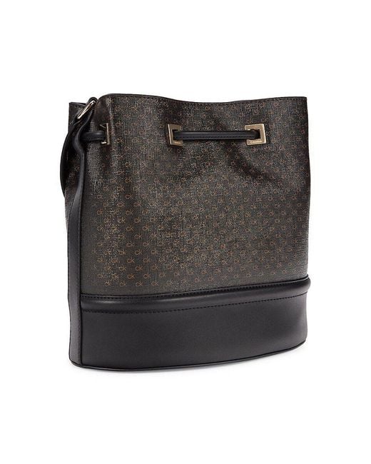 Calvin Klein Ash Crossbody Bucket Bag in Black Lyst