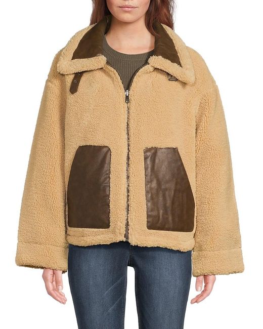 Levi's Natural Faux Shearling Reversible Jacket