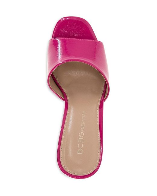 BCBGMAXAZRIA Giani Square Toe Wedge Sandals in Pink Lyst UK