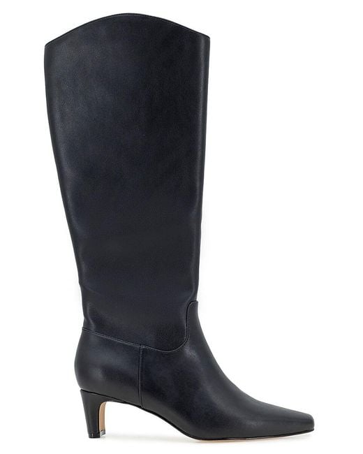 Splendid Black Jett 50Mm Leather-Look Knee-High Boots