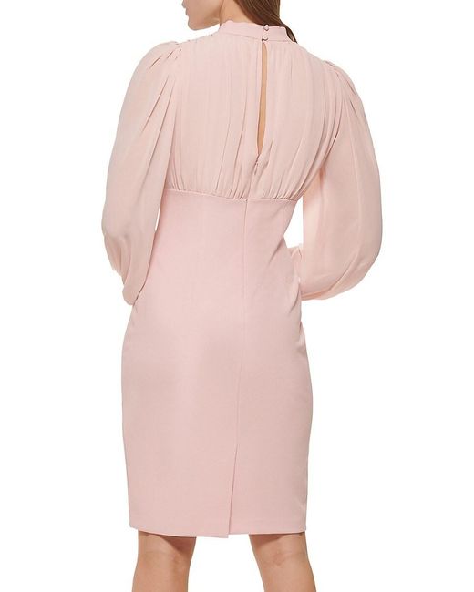 Vince Camuto Pink Crepe Bodycon Dress