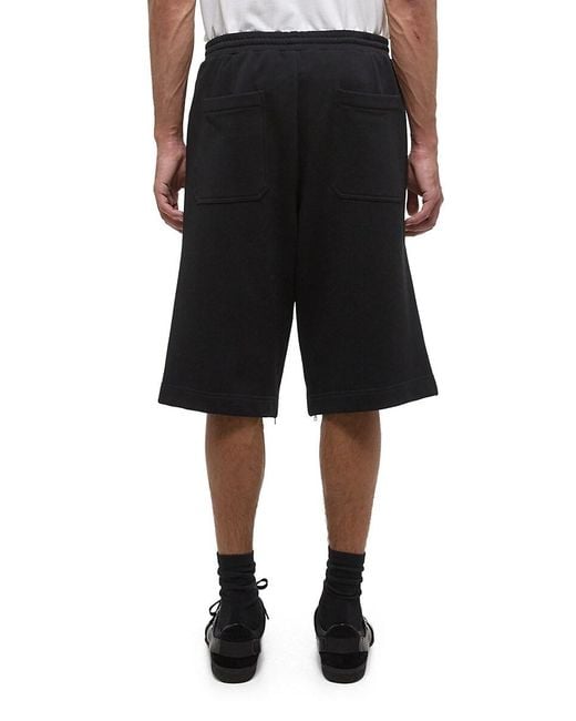 Helmut Lang Gray Gusset Cotton Sweatshorts for men
