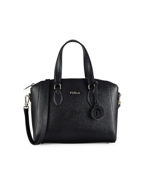Furla Leather Top Handle Bag in Black Lyst