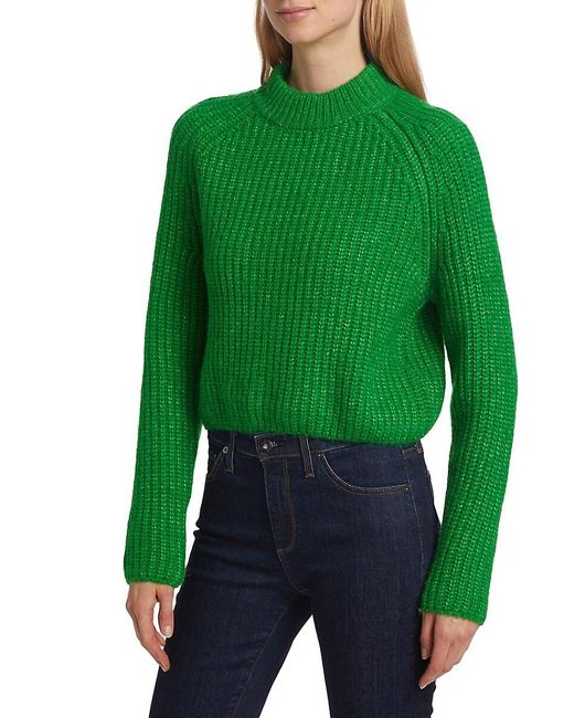 Design History Green Shaker-stitch Sweater