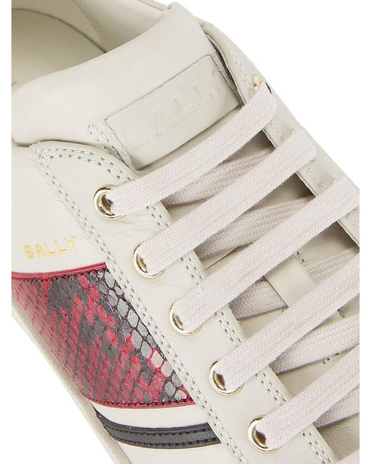 Bally Pink Roller Embossed Low-top Sneakers for men