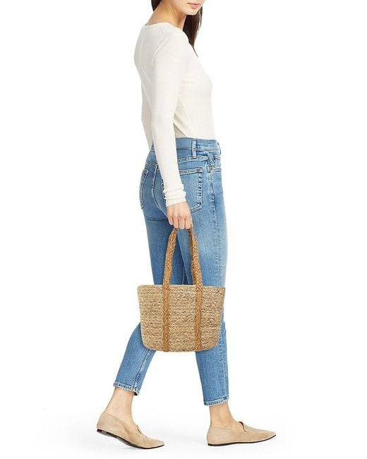 Hat Attack Natural Camden Woven Tote Bag