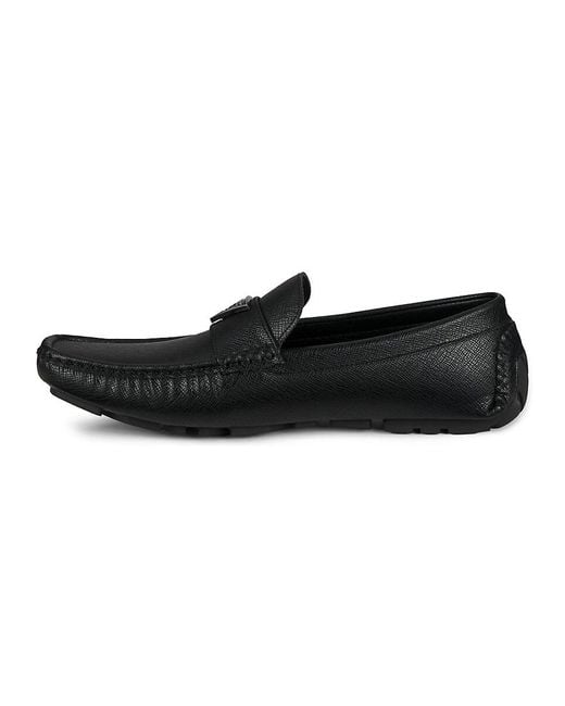 Guess Black Gmalai Apron Toe Penny Loafers for men