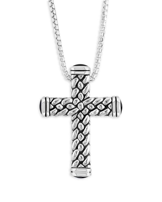 Effy White Sterling & 4.75 Tcw Onyx Pendant Necklace for men